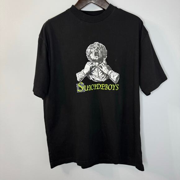 $uicideboy$ G59 Record Finding Shelter in my Larynx T Shirt Black Mens Sz L Tee - Picture 3 of 10